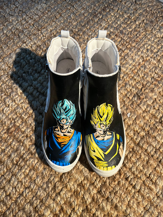 Dragon Ball Z Hand-Painted Wedge Sneakers